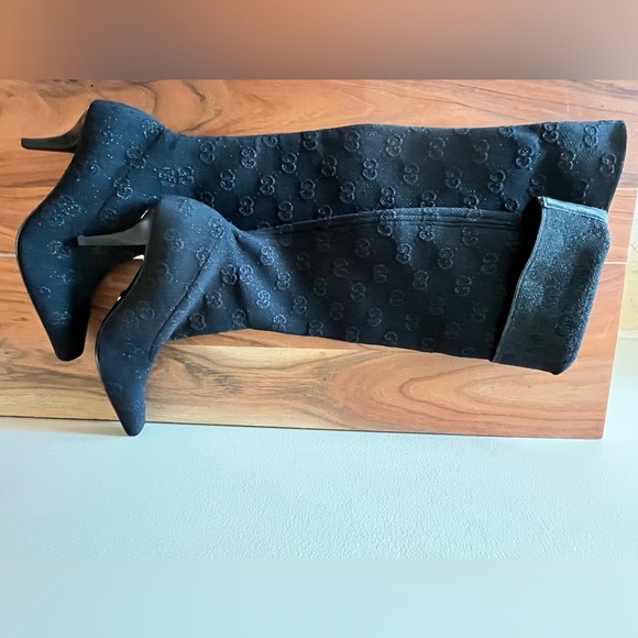 GUCCI 75mm GG knee-high boot - Picture 3 of 15